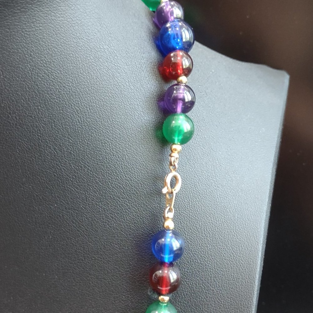 Beaded Statement Necklace - image 3